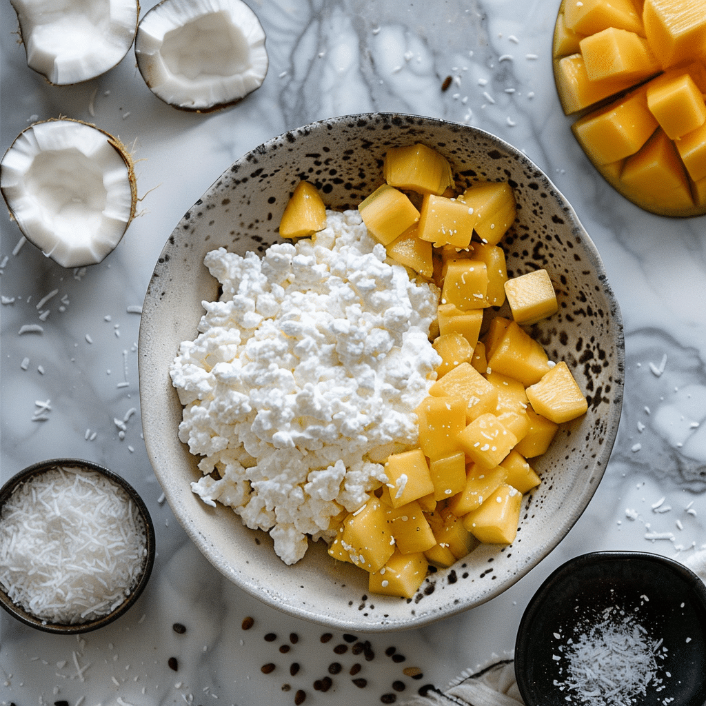 Mango + coconut + a pinch of sea salt