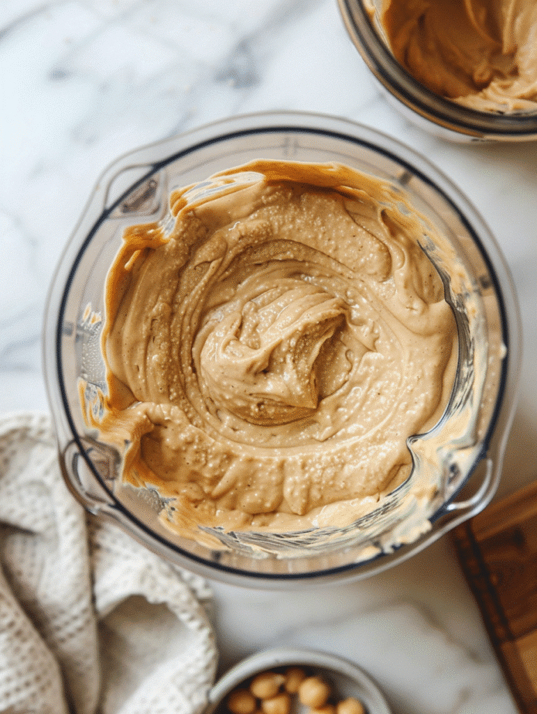 smooth chickpea pancake batter in blender