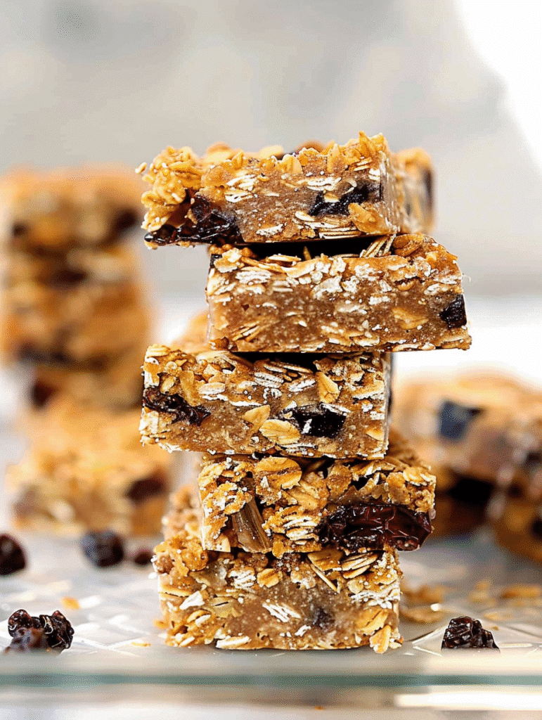 Finished master granola bars neatly arranged in a baking dish