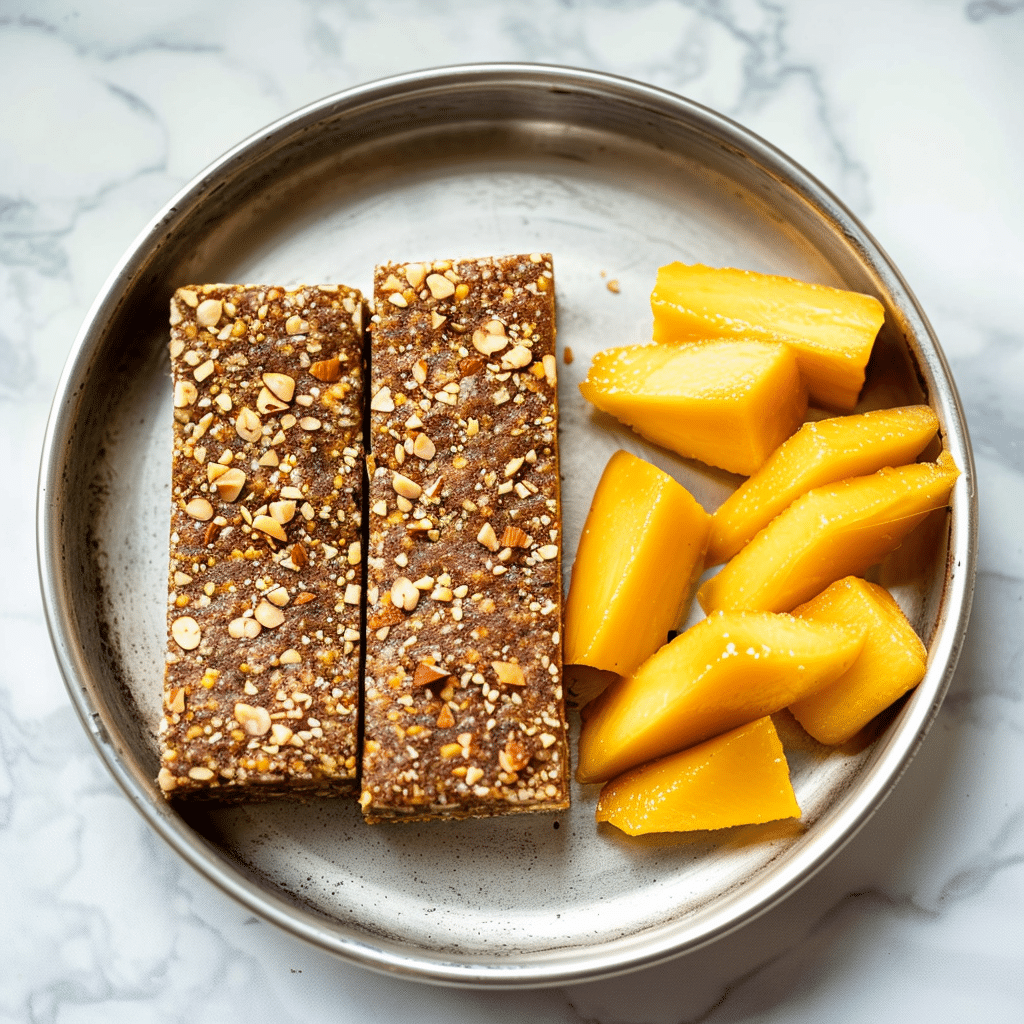 served paleo mango coconut almond protein bars