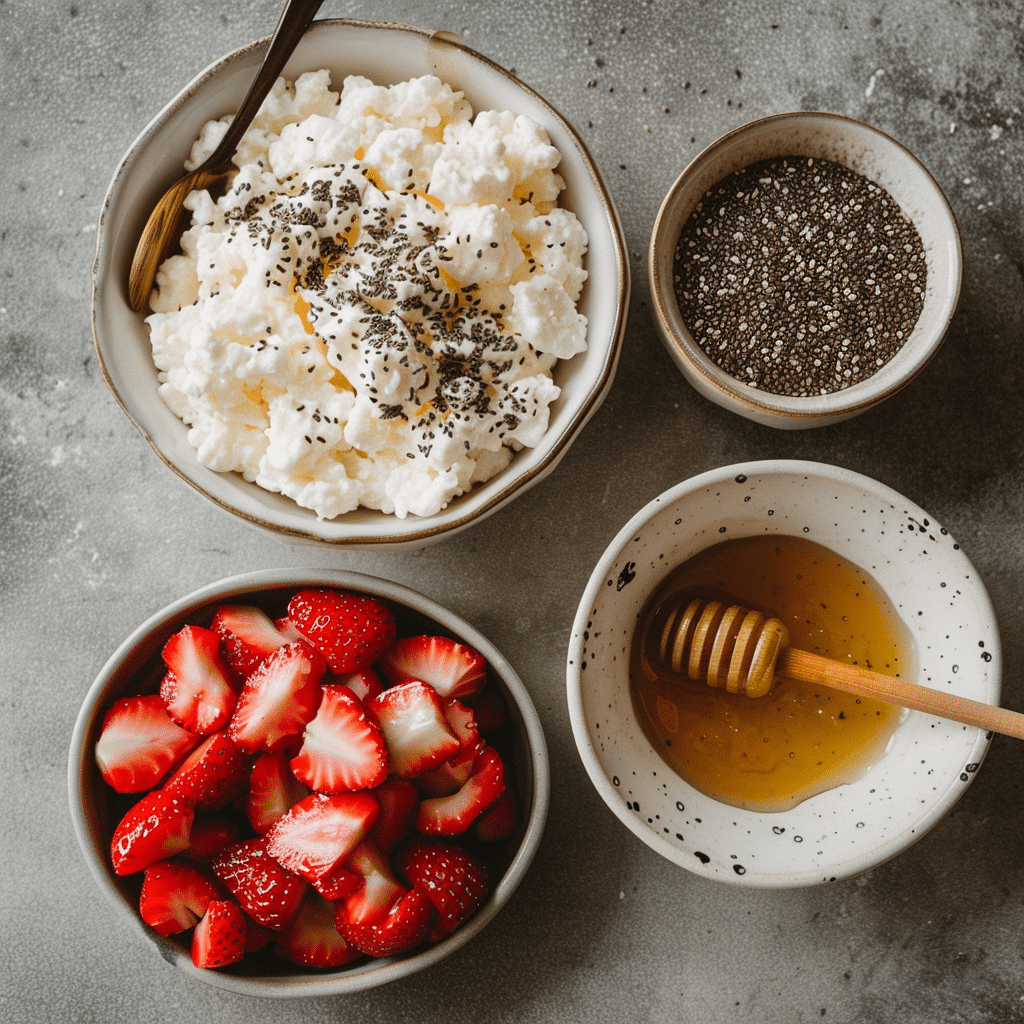 Cottage cheese protein bowl ingredients