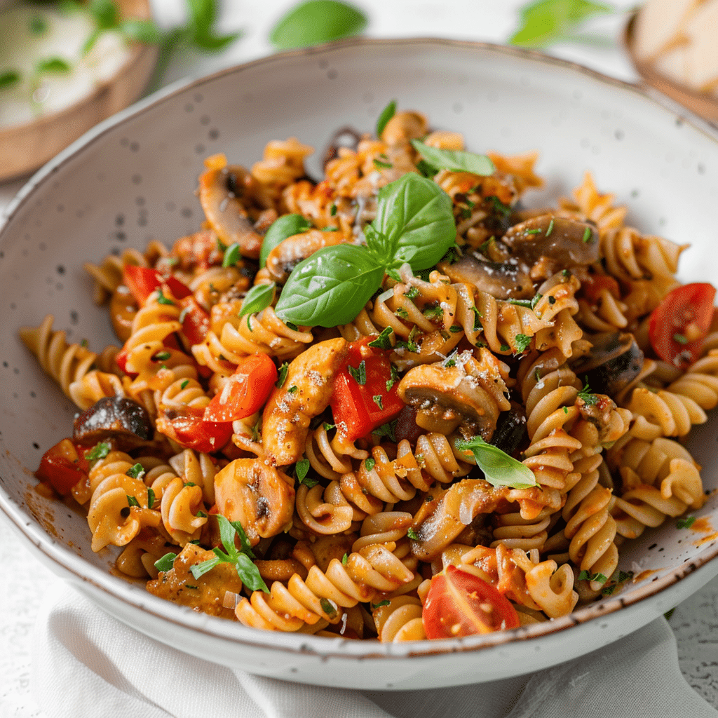 Final step of mixing high-protein gluten-free pasta,High-Protein Gluten-Free Pasta Meals