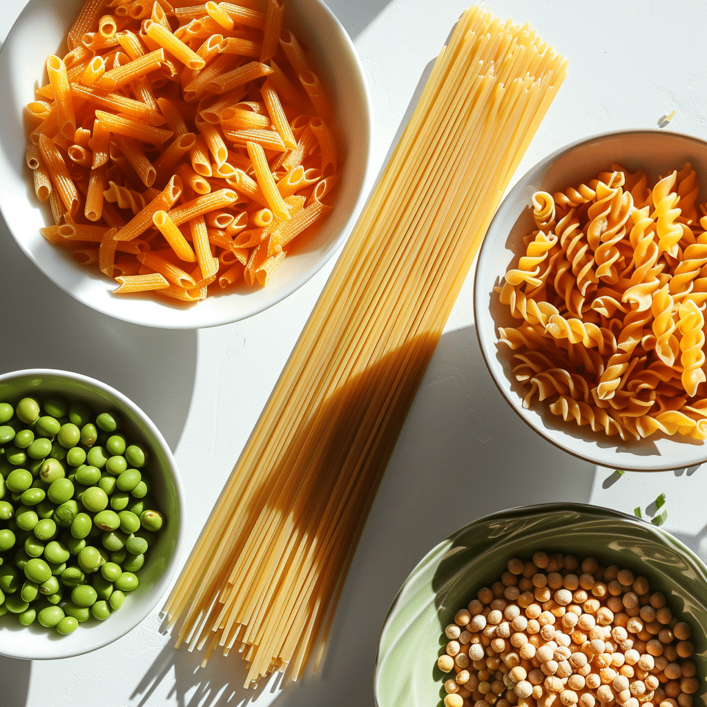 Gluten-free pasta options including lentil and chickpea pasta,High-Protein Gluten-Free Pasta Meals