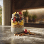 Chia pudding meal prep recipe card