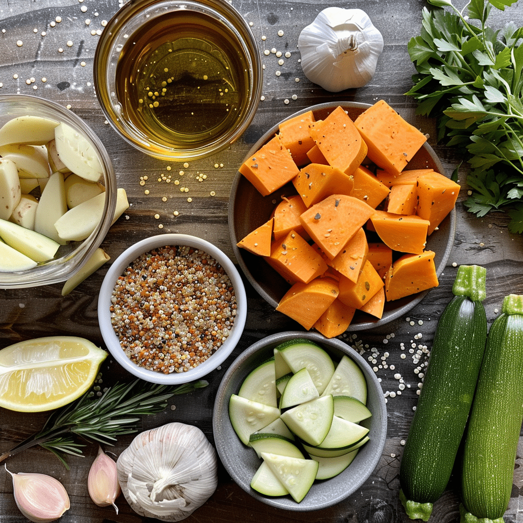 Ingredients for easy gluten free sides
