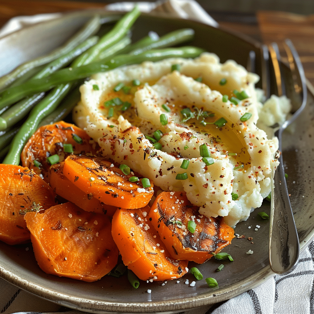 Plate of assorted easy gluten free sides