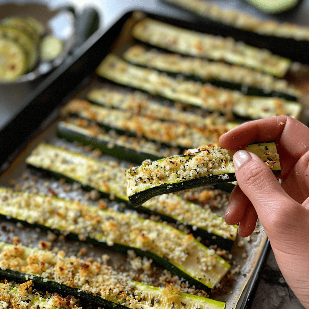 Coating zucchini for gluten free fries