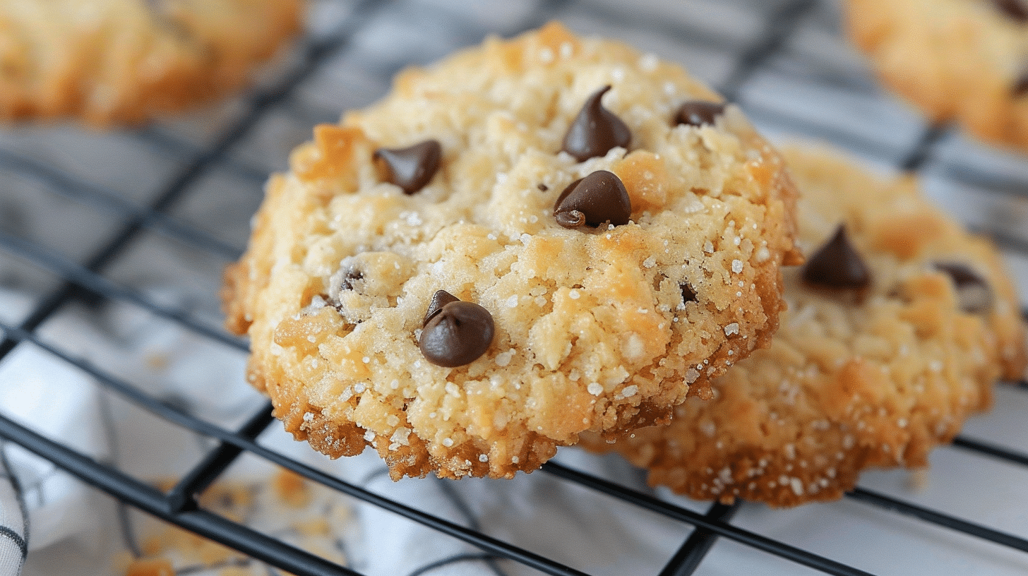 gluten free cottage cheese cookies on parchment paper
