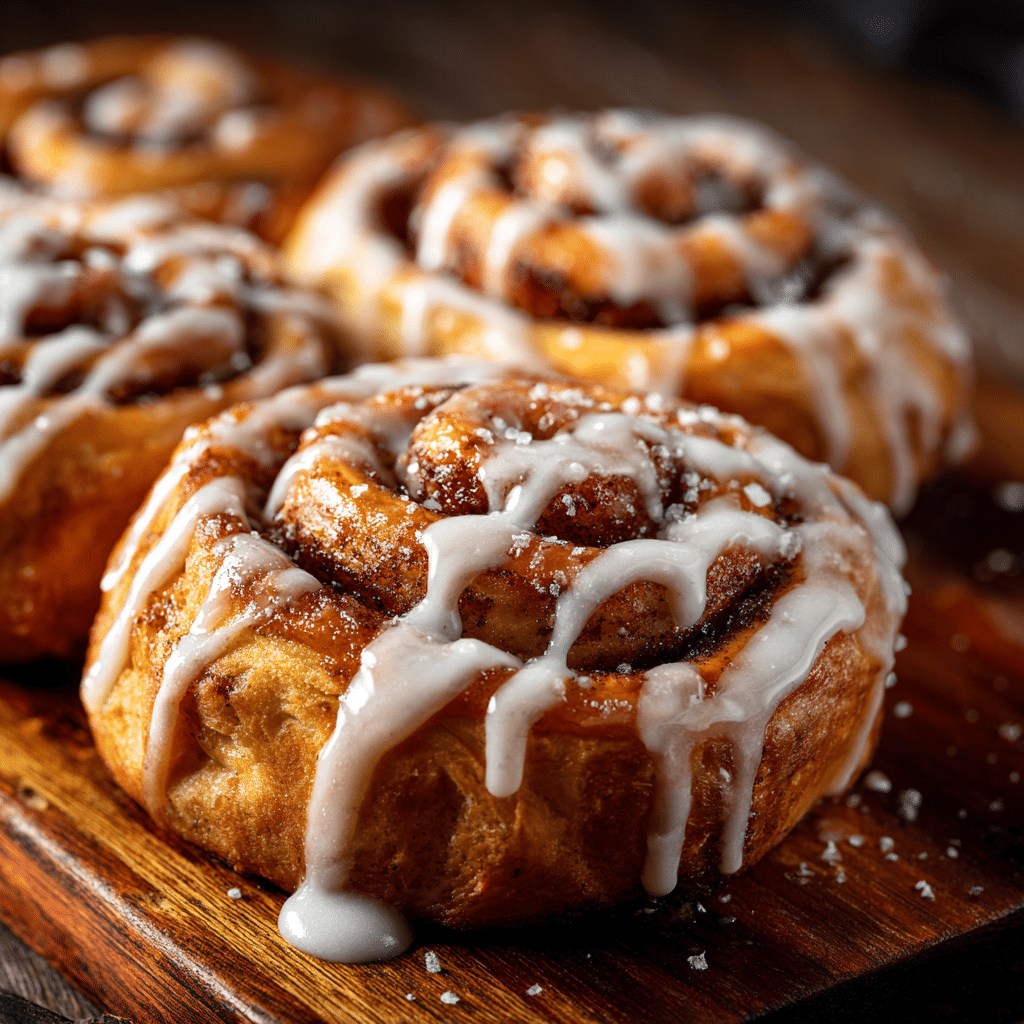 Gluten-Free and Dairy-Free Cinnamon Rolls fresh from oven