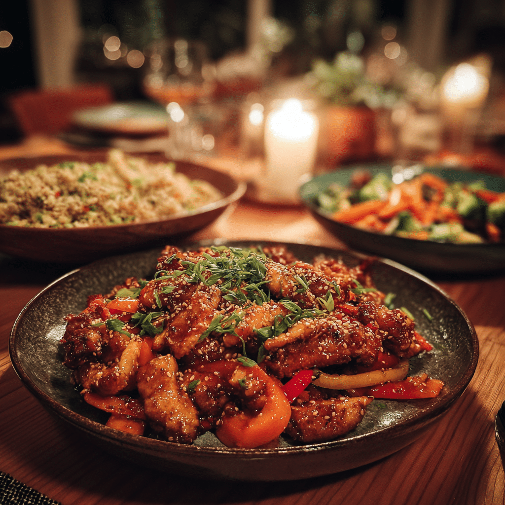 Gluten Free Dinner Ideas with chicken stir fry and quinoa