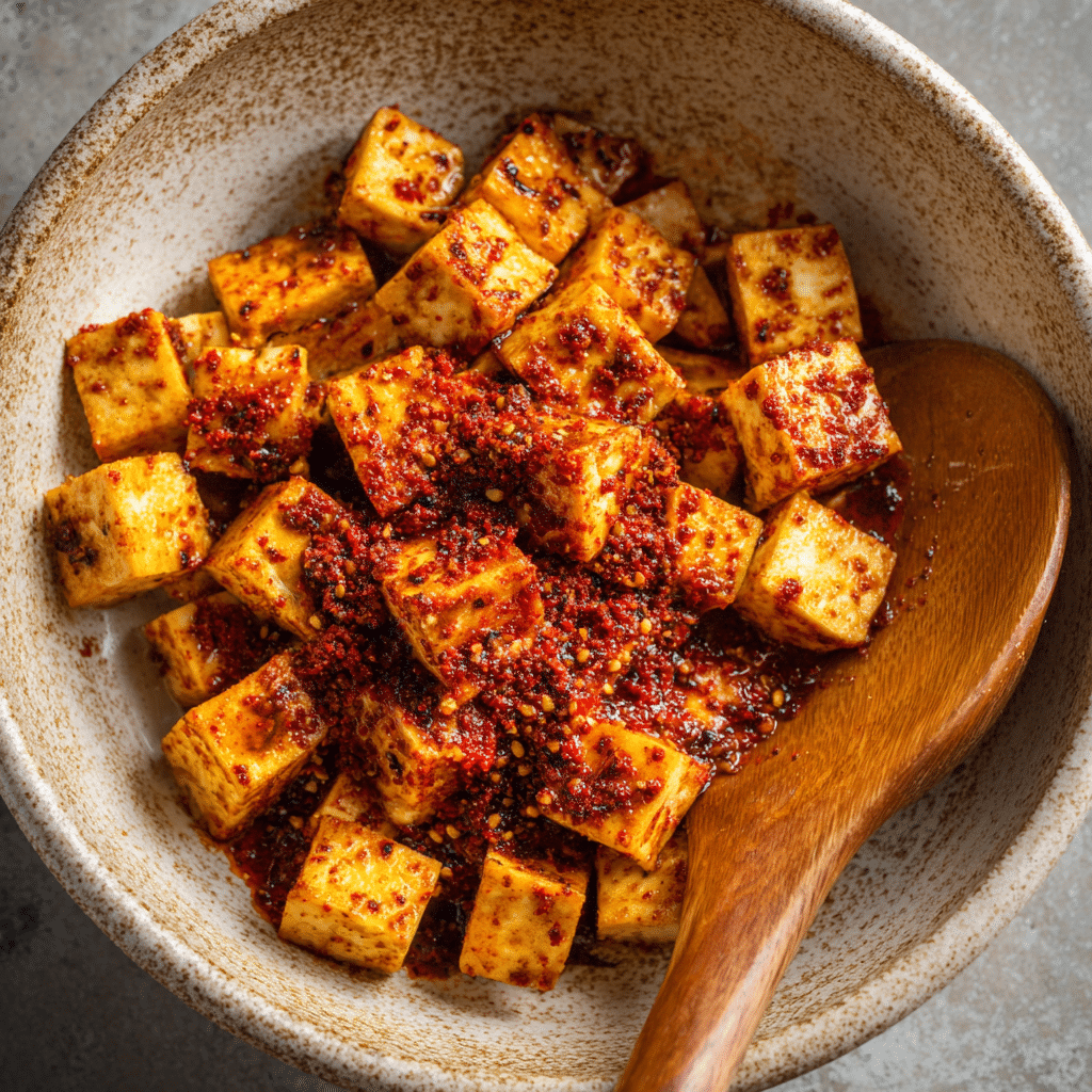 Marinated tofu for Indian koliwada