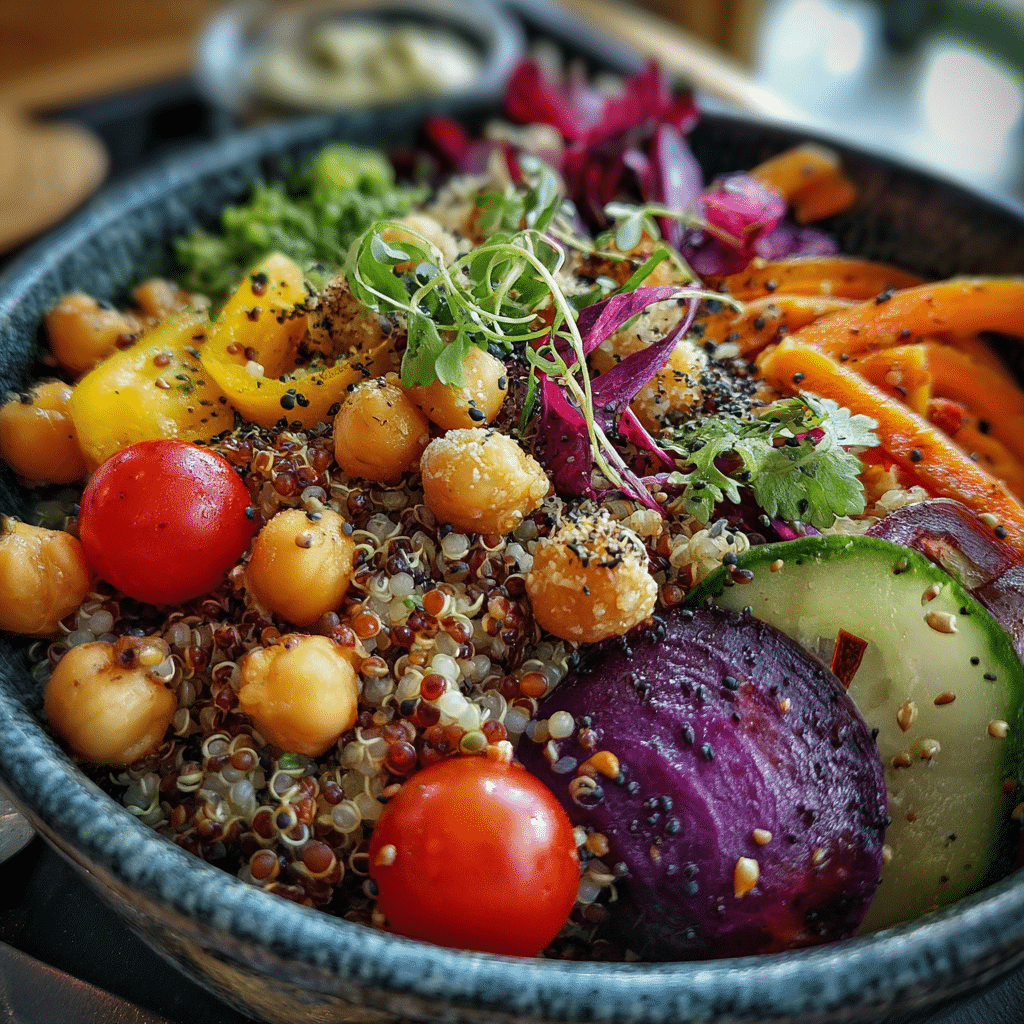 vegetarian gluten free recipes colorful quinoa bowl