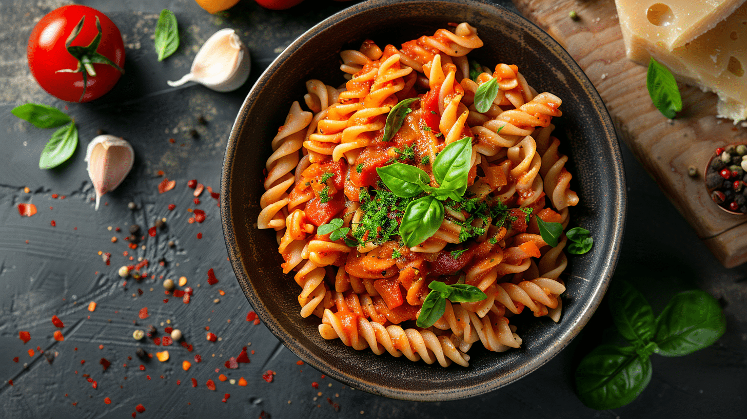 5-Ingredient Gluten-Free Pasta Dinners served in a cozy kitchen