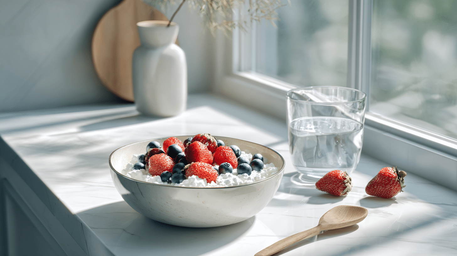 Is cottage cheese healthy served with fresh fruits