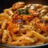 Delicious Cajun Chicken Pasta with spices and chicken in a creamy sauce.