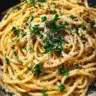 Ina Garten's delicious Midnight Pasta recipe served in a bowl.