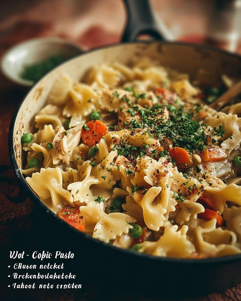 Chicken Pot Pie Pasta