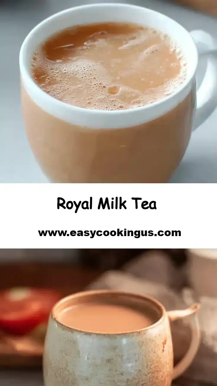 A cup of Royal Milk Tea with a creamy texture and rich flavor.