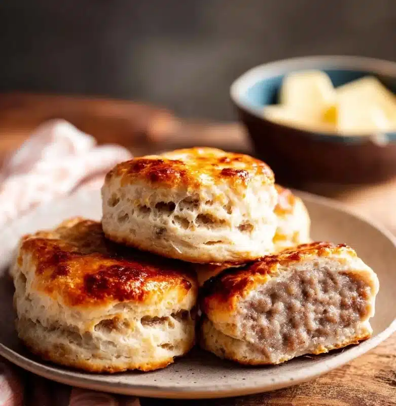 3 Ingredient Sausage Biscuits