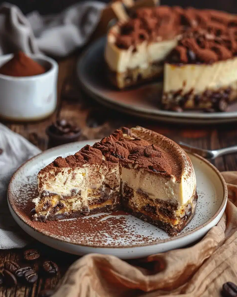Baked Tiramisu Cheesecake