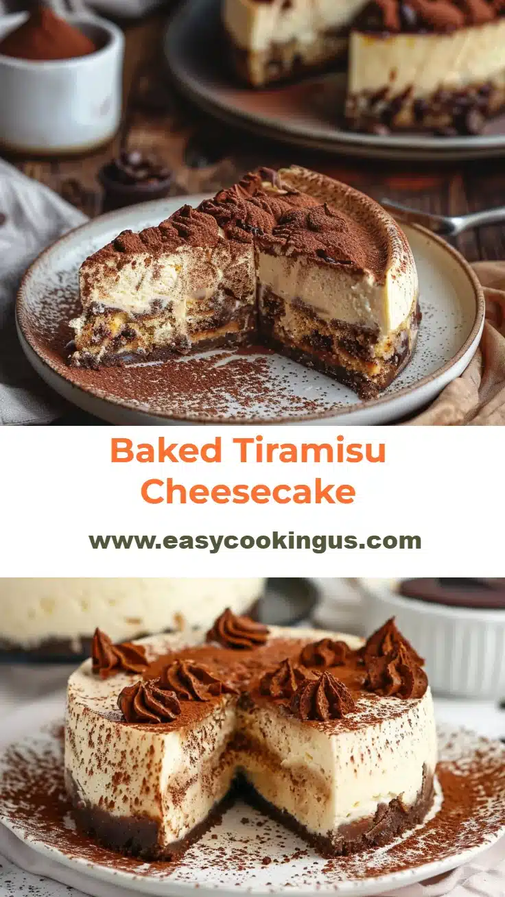 Baked Tiramisu Cheesecake
