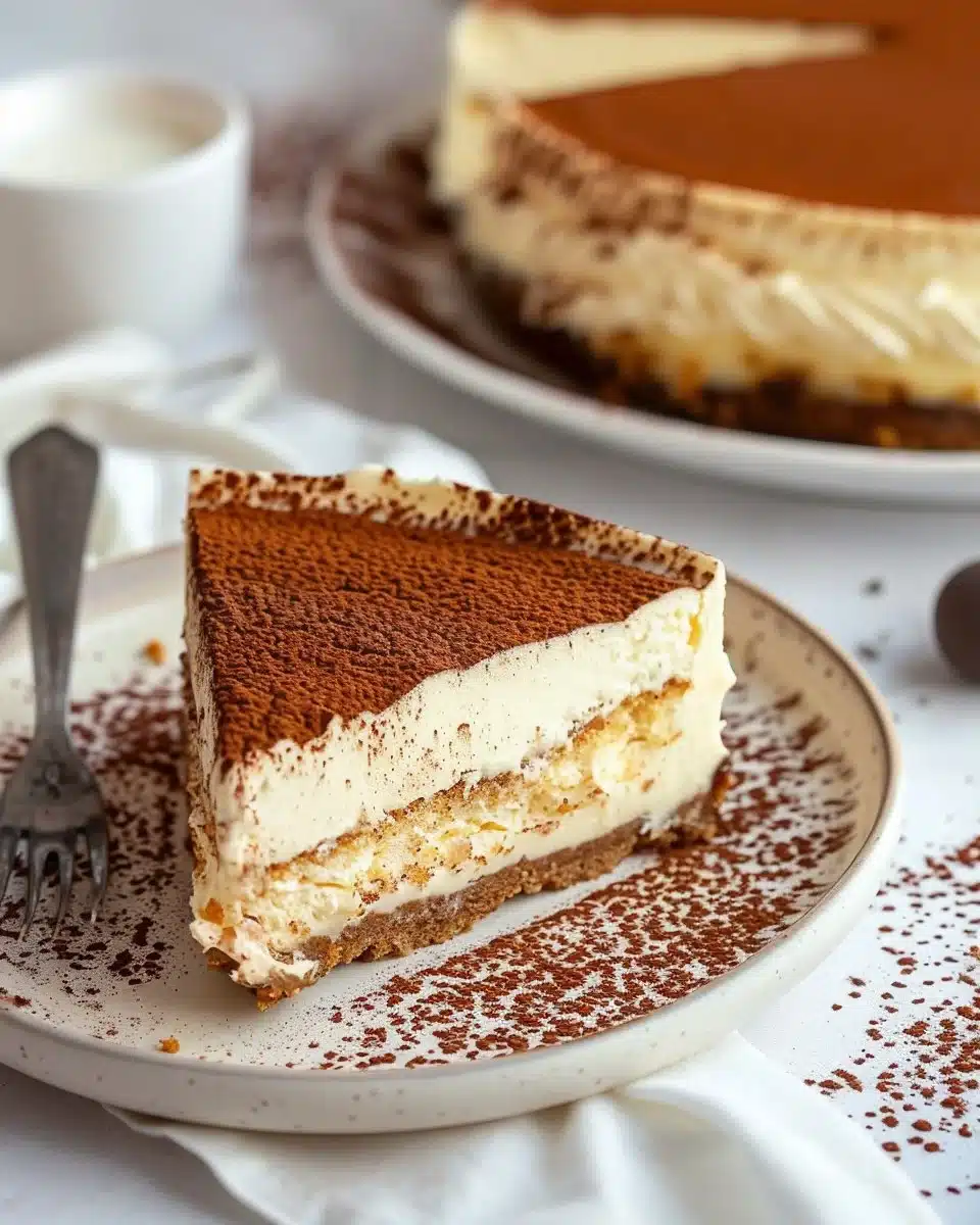 Baked Tiramisu Cheesecake
