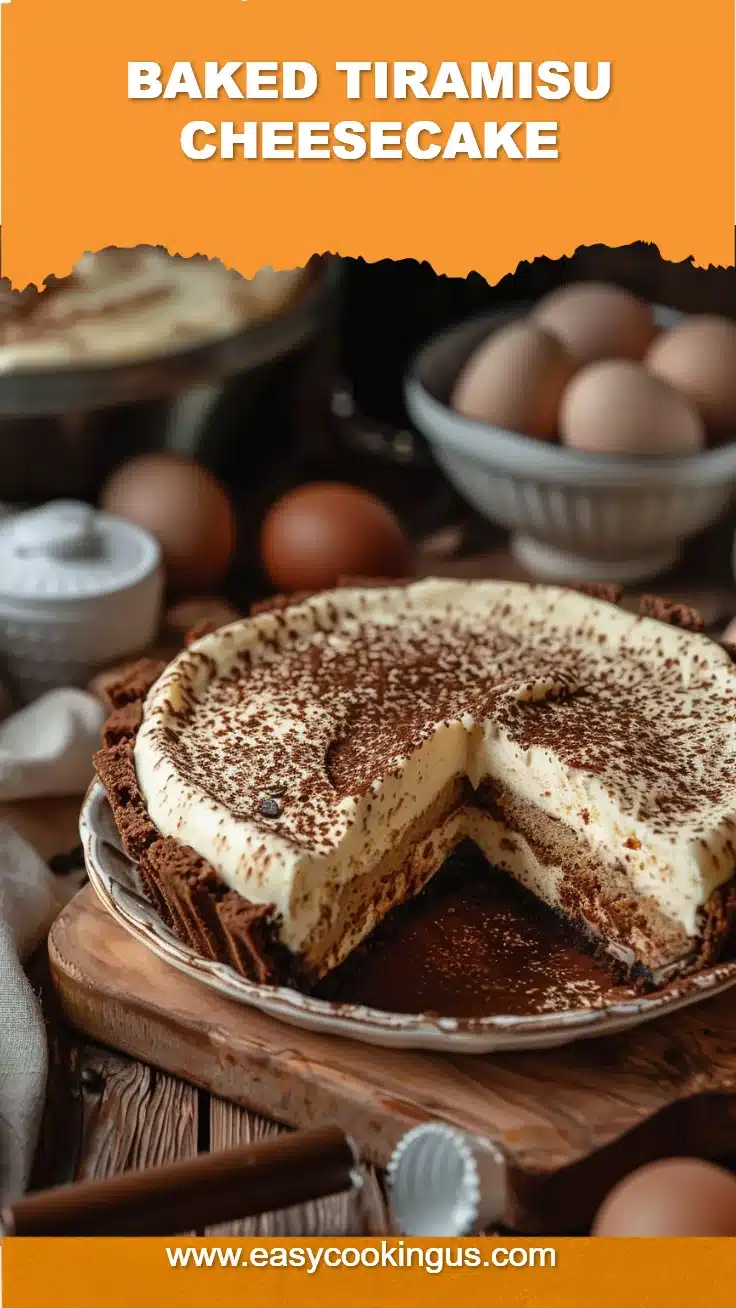 Baked Tiramisu Cheesecake