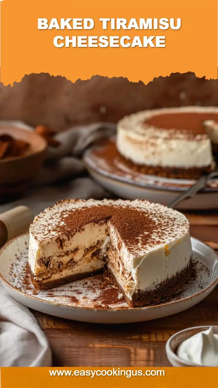 Baked Tiramisu Cheesecake