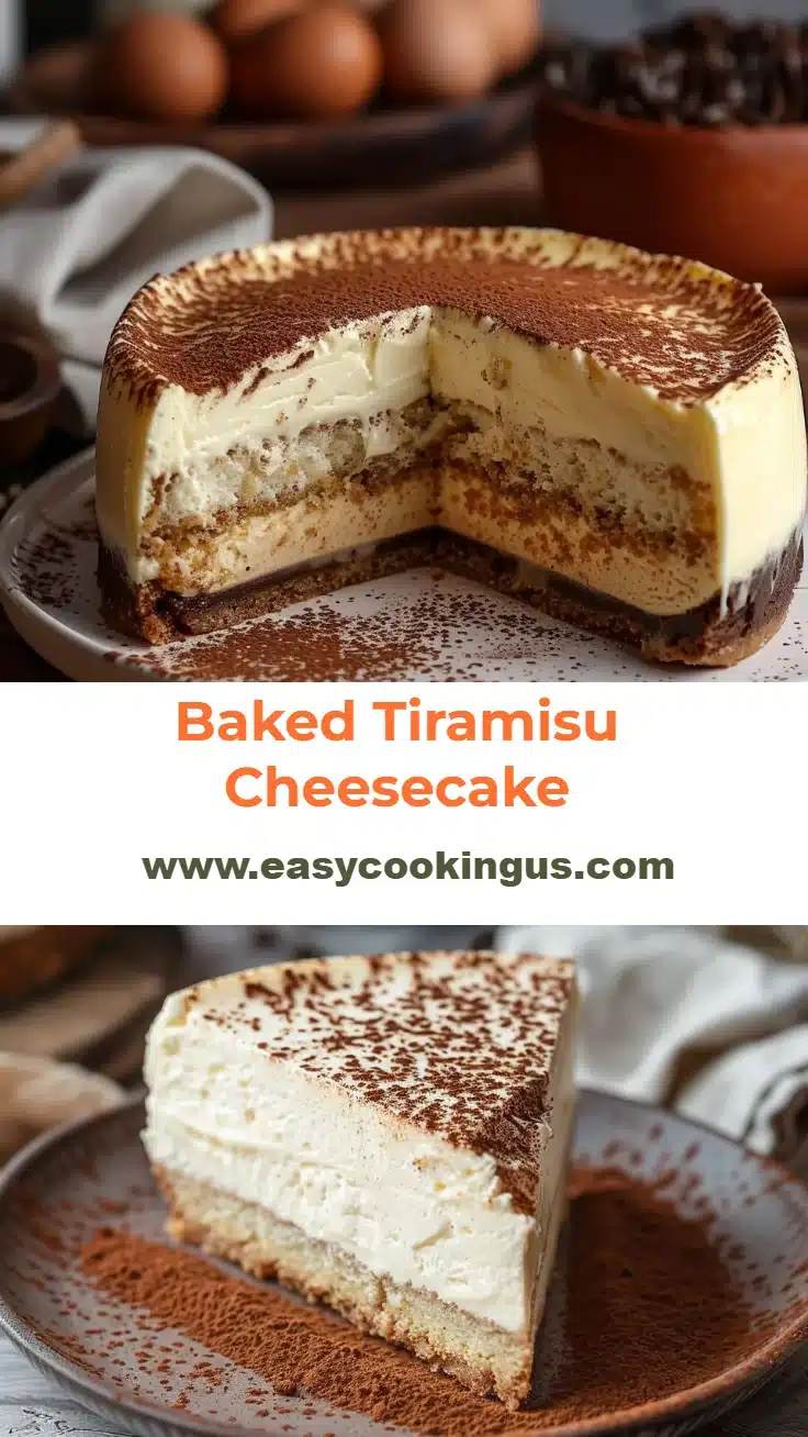 Baked Tiramisu Cheesecake