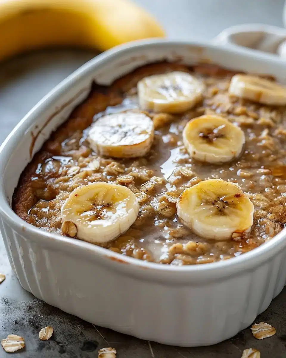 Banana Bread Baked Oatmeal