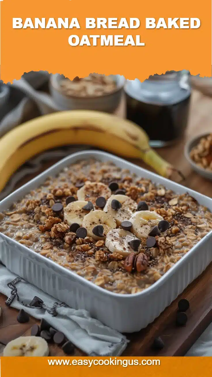 Banana Bread Baked Oatmeal