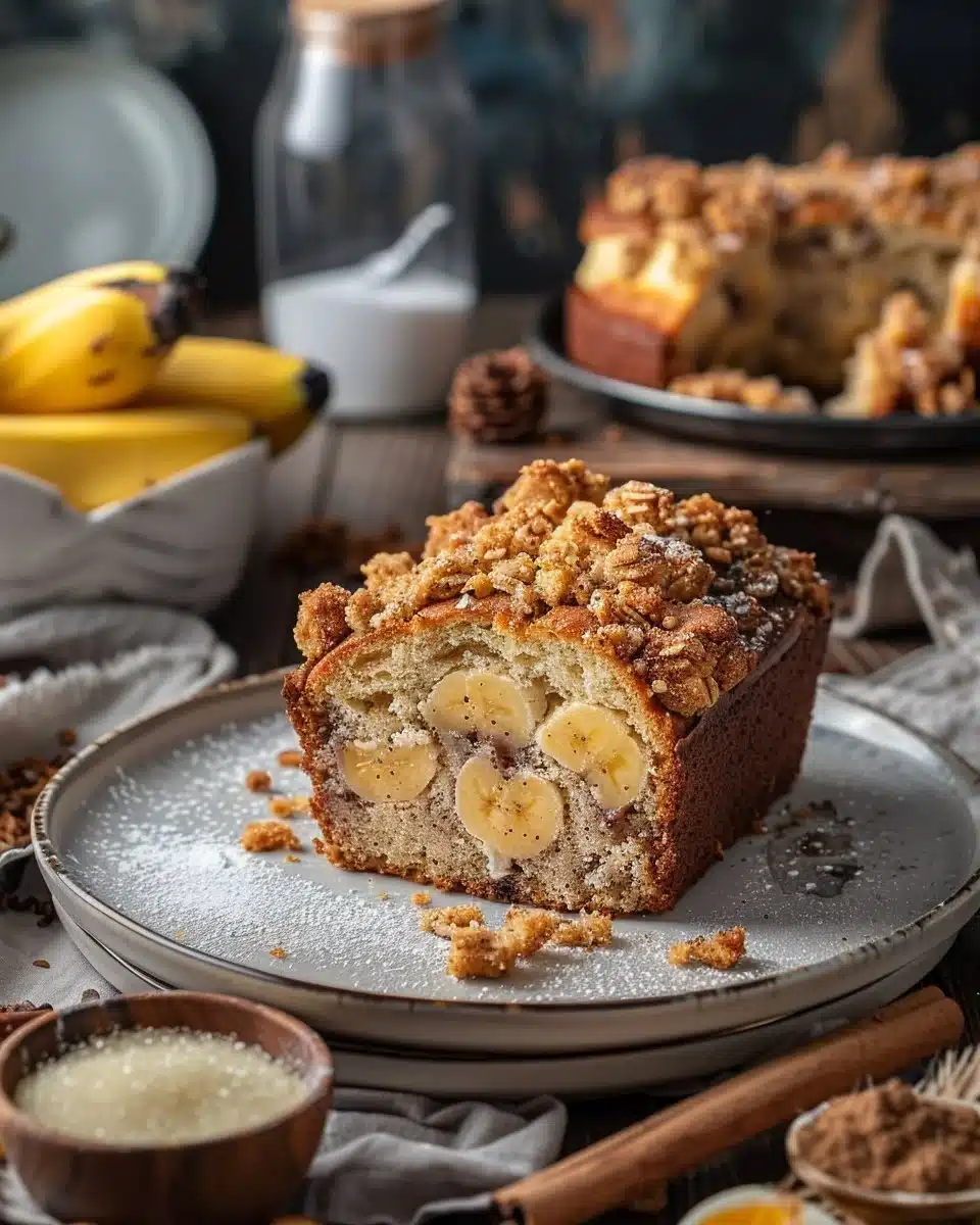 Banana Bread with Cinnamon Crunch