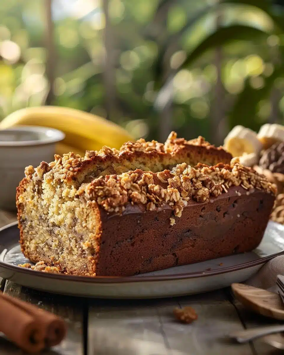 Banana Bread with Cinnamon Crunch