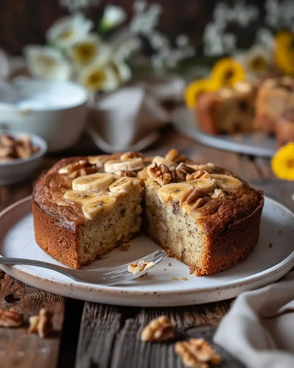 Banana Walnut Cake