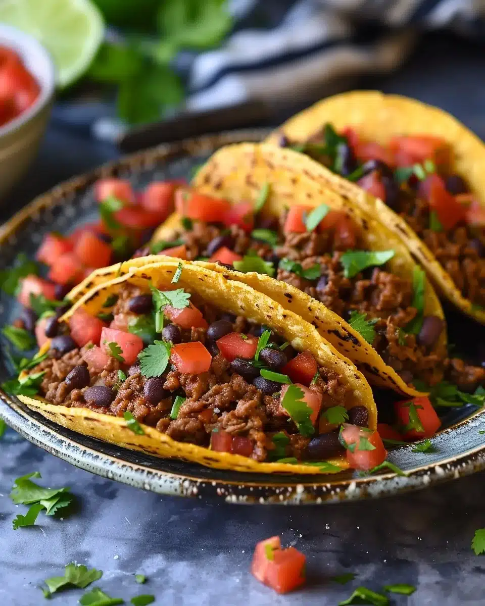 Beef and Black Bean Taco Filling