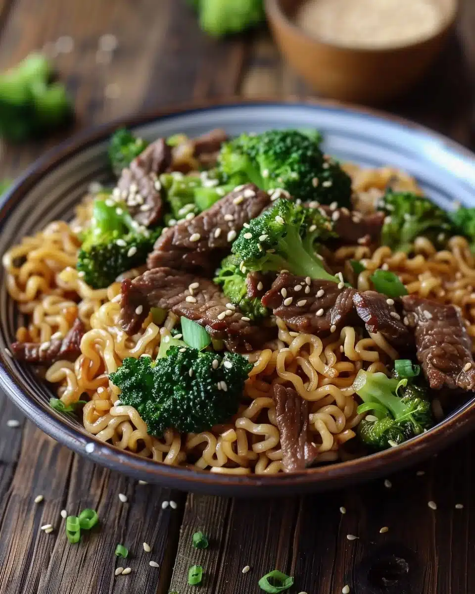 Beef and Broccoli Ramen