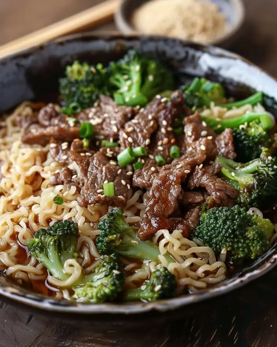 Beef and Broccoli Ramen