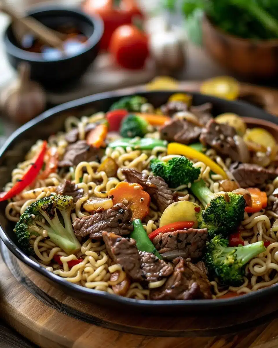 Beef Stir Fry with Noodles