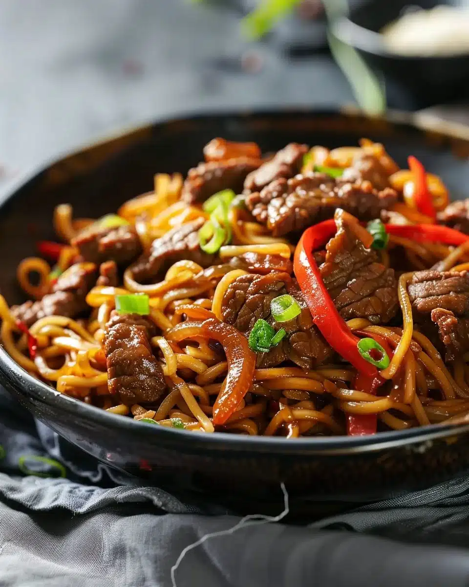Beef Stir Fry with Noodles