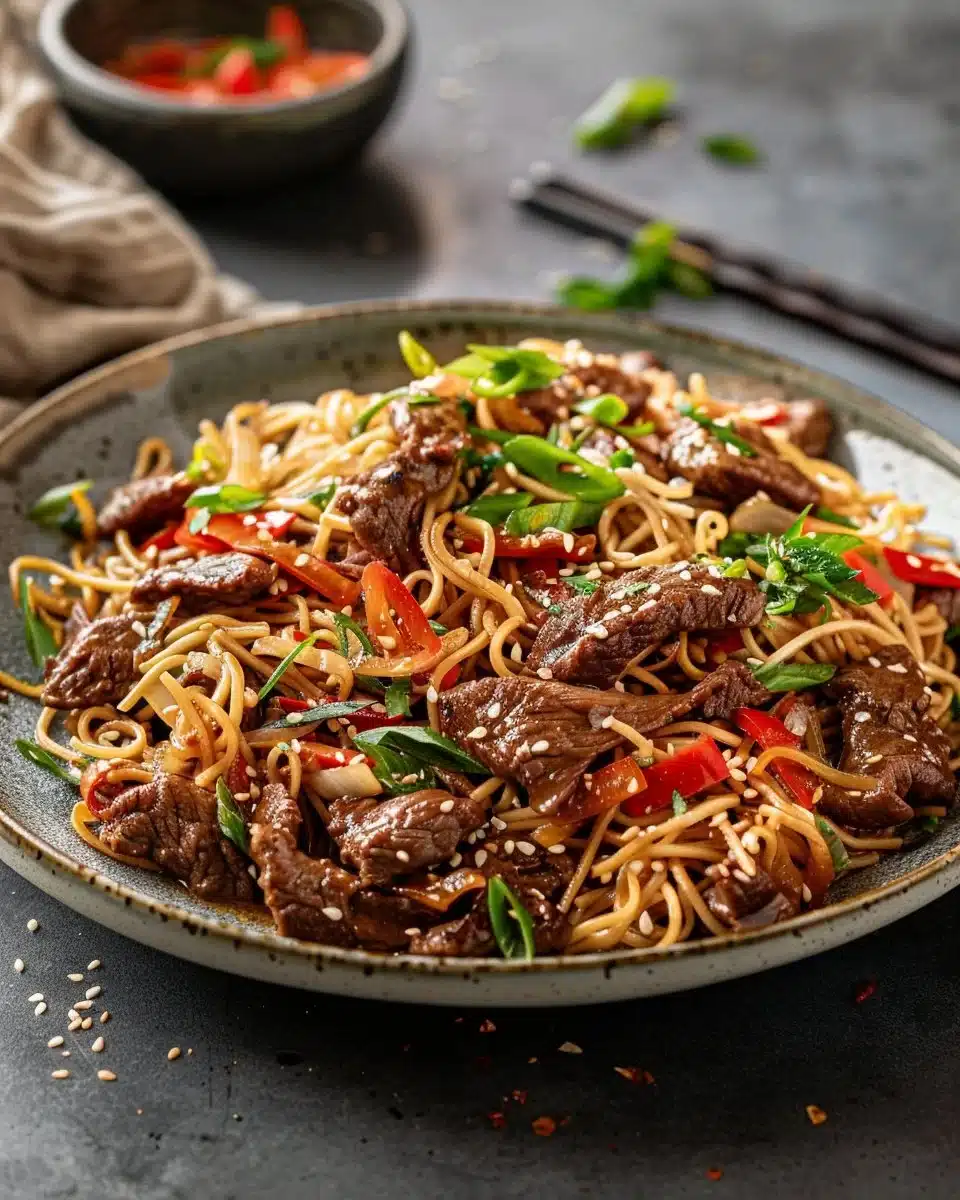 Beef Stir Fry with Noodles