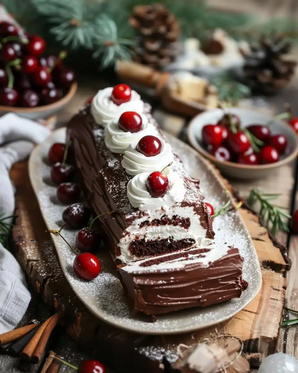 Black Forest Yule Log