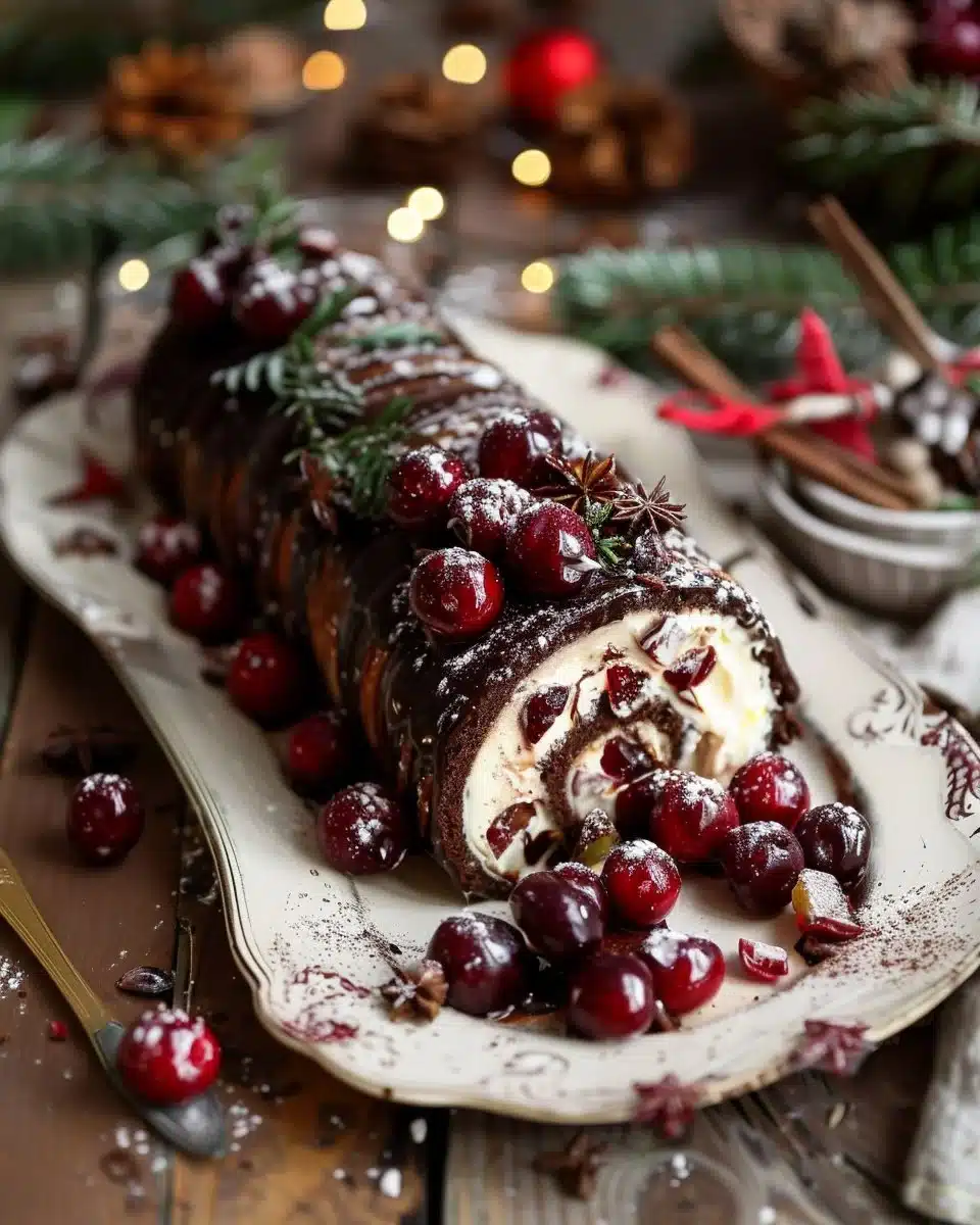 Black Forest Yule Log