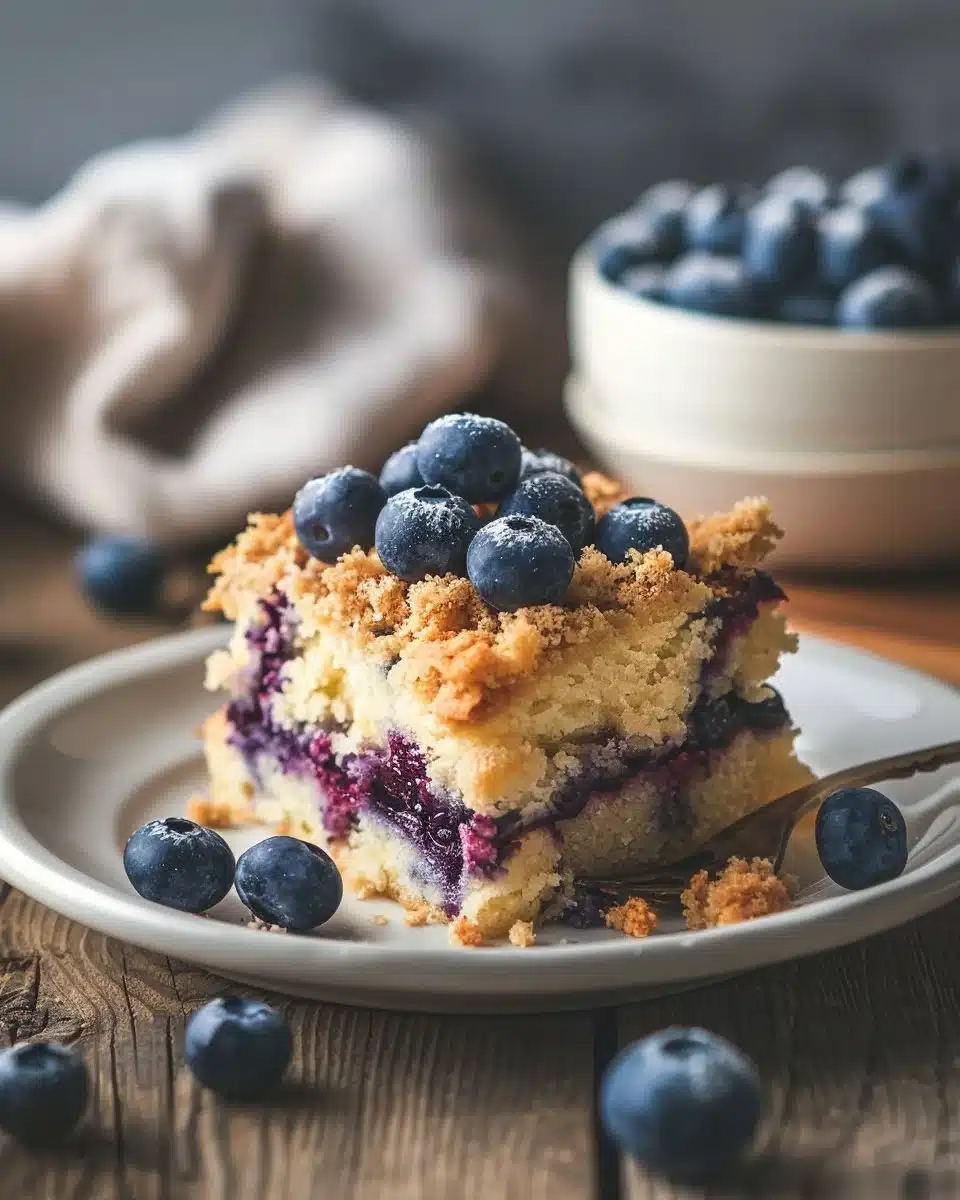 Blueberry Coffee Cake With Crumb Topping | Bake with Zoha