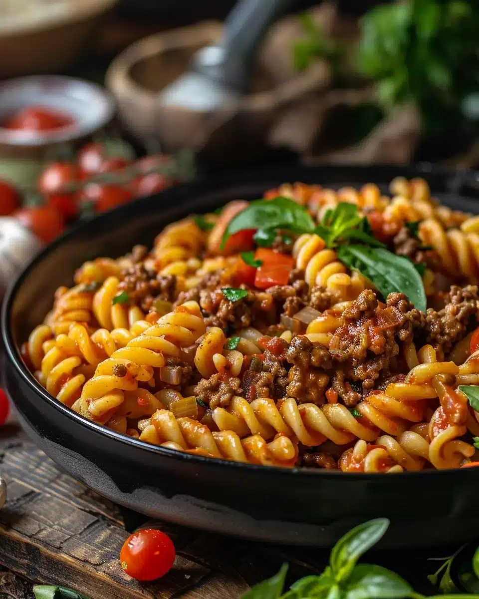 Cheeseburger Pasta