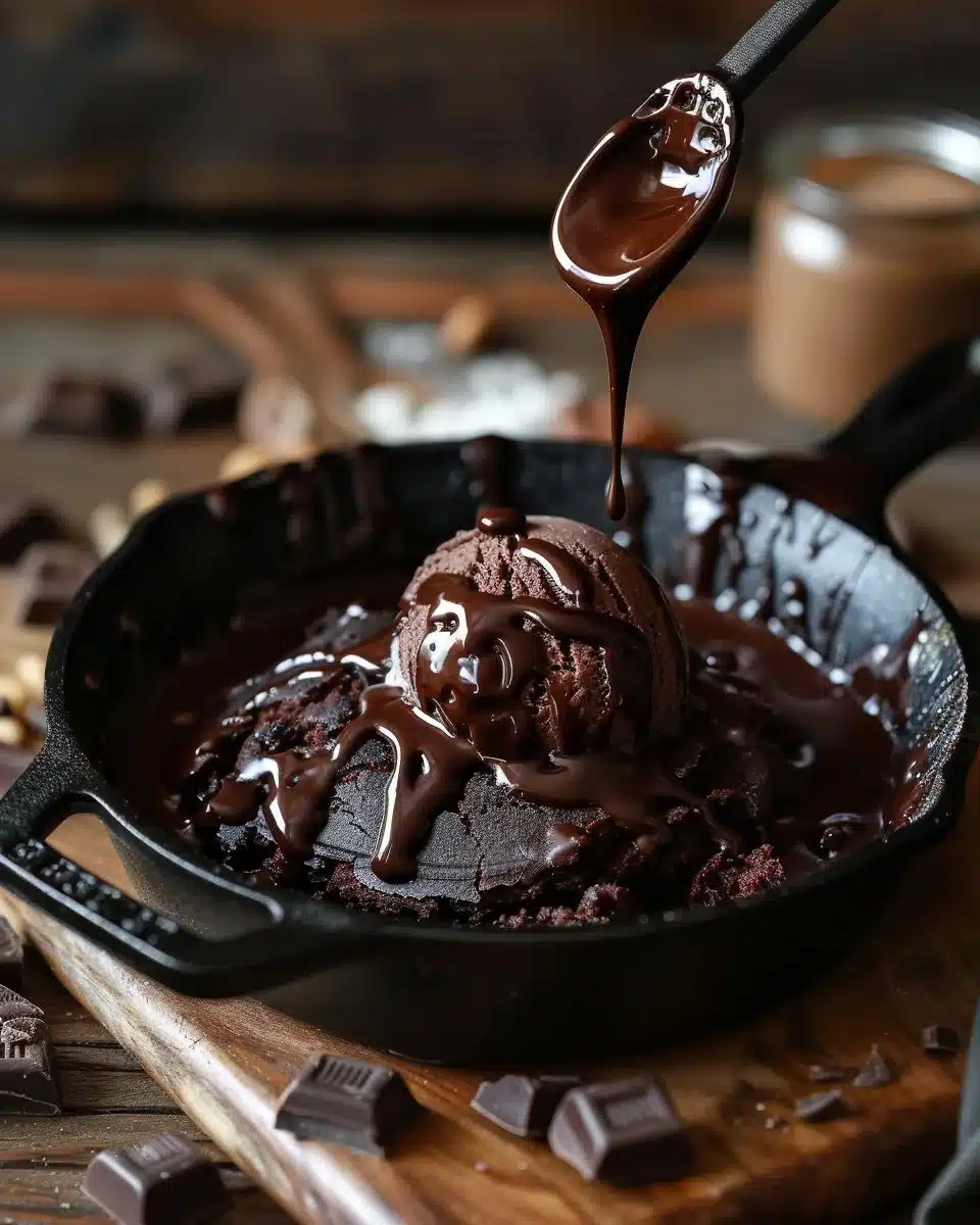 Chocolate Skillet Cake Ice Cream