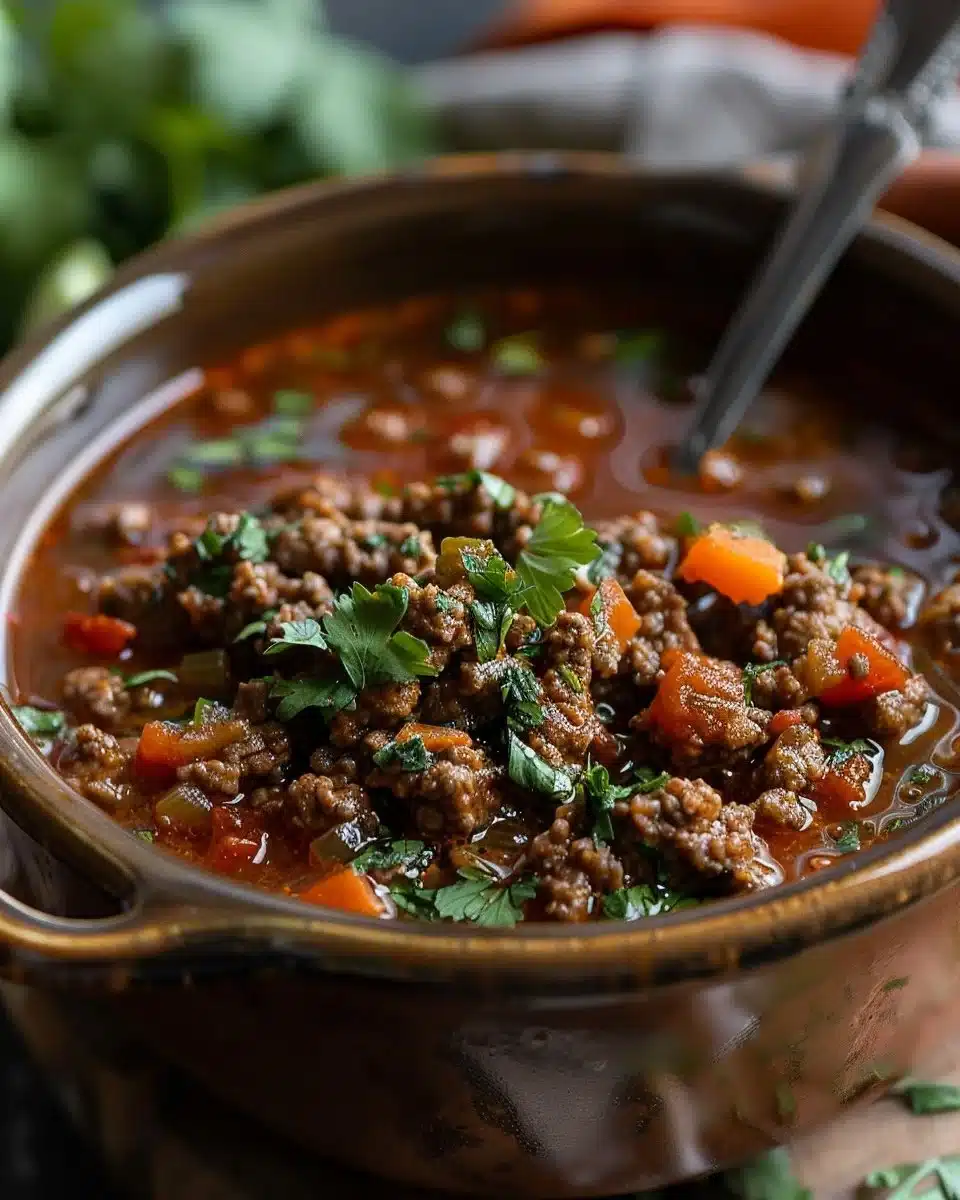 Citrus Spicy Ground Beef Stew