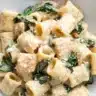 Creamy Chicken Spinach Pasta with tender chicken and fresh spinach