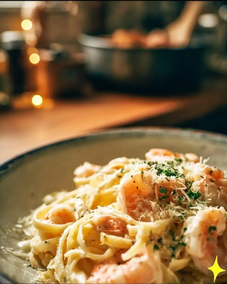 Creamy Lemon Shrimp Pasta