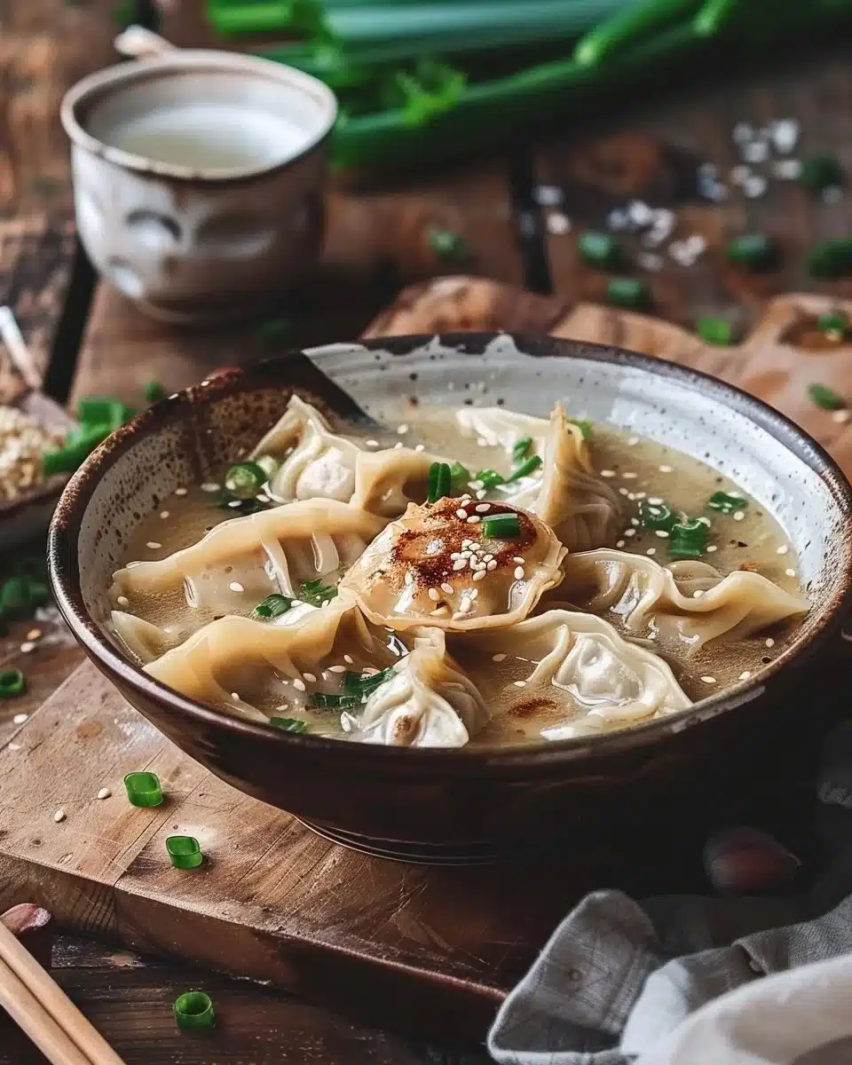 Creamy Potsticker Soup