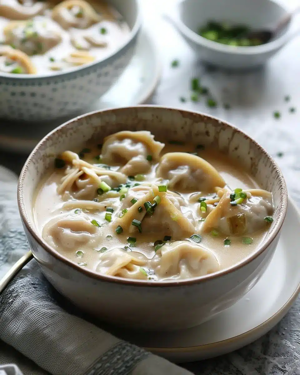 Creamy Potsticker Soup
